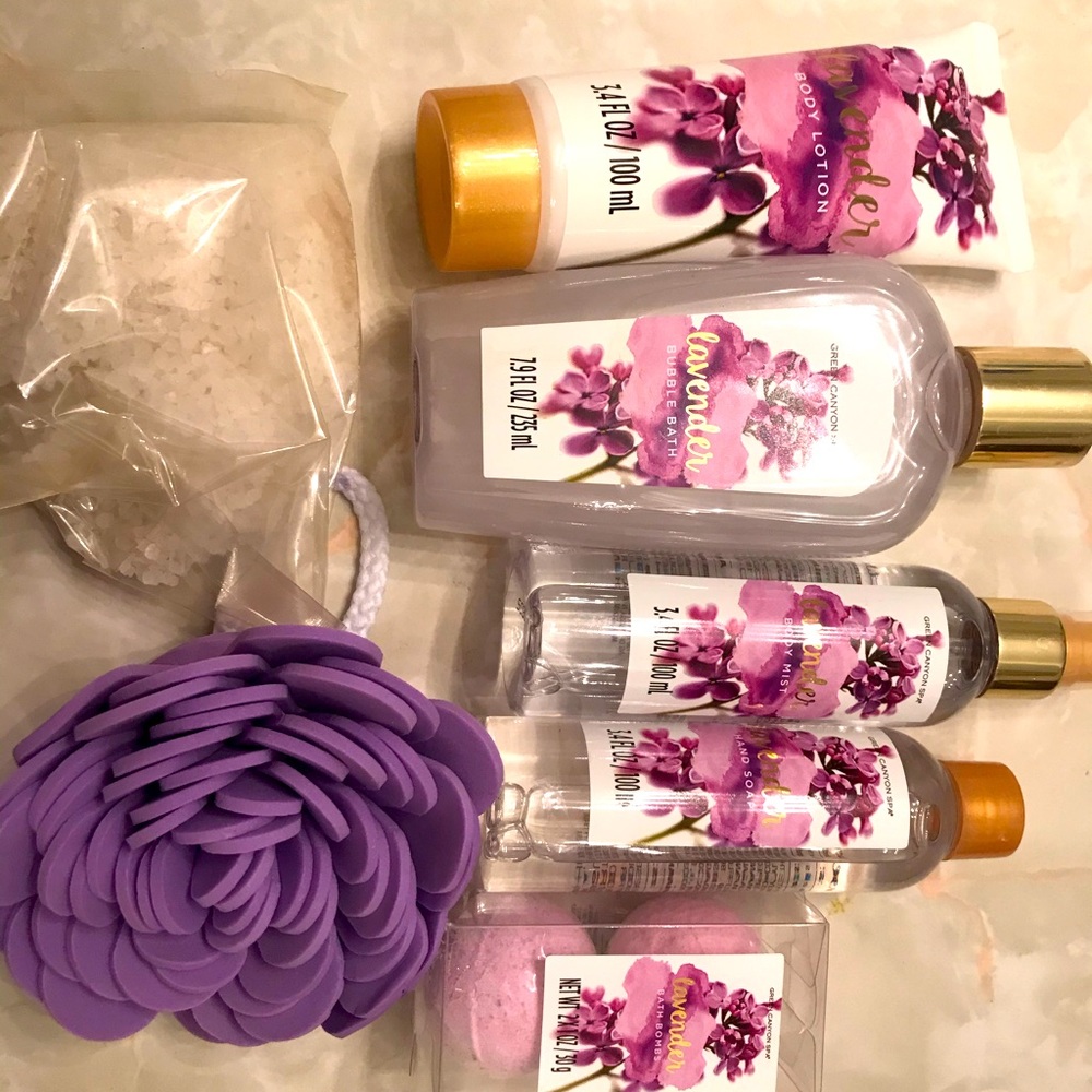 Lavender bath set